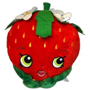 Shopkins Strawberry Kiss Plush Doll Moose Toys Season 1 8" Stuffed Animal Berry